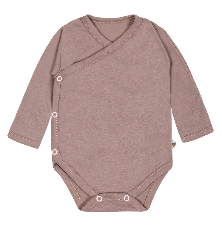Body kimono z długim rękawem Bambusowe/ camel