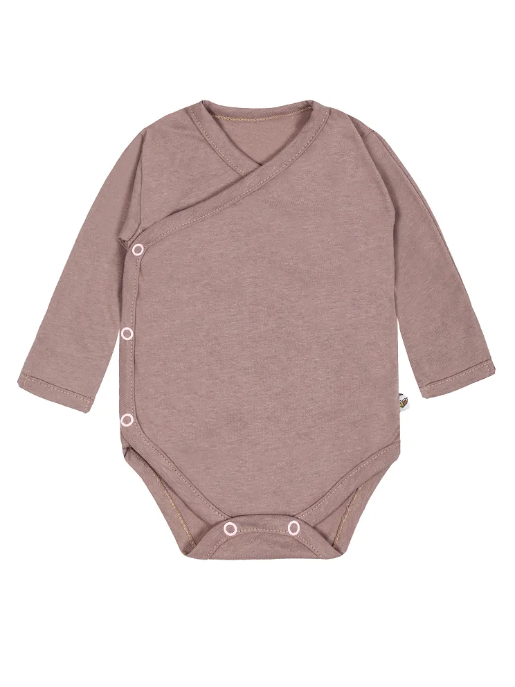 Body kimono z długim rękawem Bambusowe/ camel
