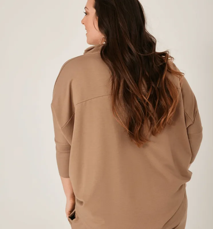 BLUZA OVERSIZE Oh!Zuza 520 camel - obrazek 3