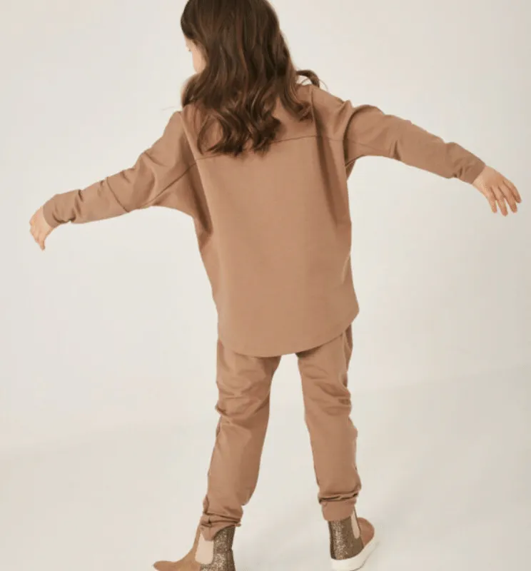 DZIEWCZĘCE SPODNIE TYPU BAGGY Oh!Zuza 522 KID camel