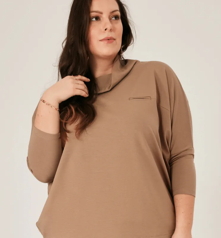 BLUZA OVERSIZE Oh!Zuza 520 camel