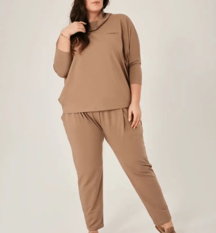 BLUZA OVERSIZE Oh!Zuza 520 camel - obrazek 2