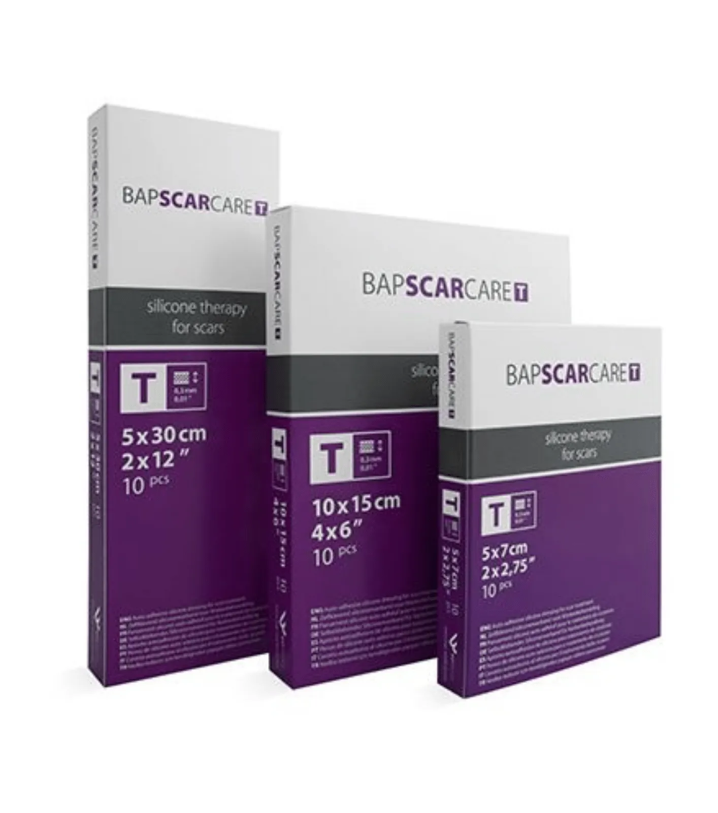 BAPSCARCARE T - 10 Opatrunków Silikonowych