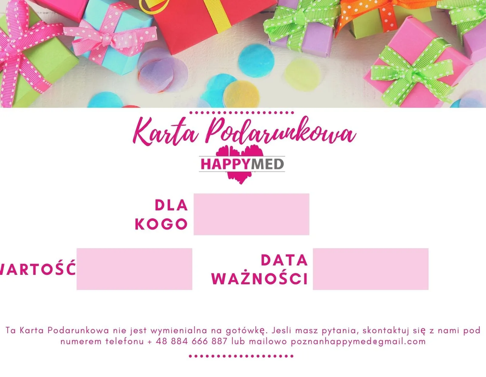 Karta Podarunkowa HappyMed