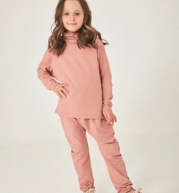 DZIEWCZĘCA BLUZA OVERSIZE 520 KID złota róża rozm. 104/110