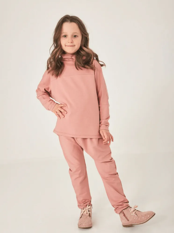 DZIEWCZĘCE SPODNIE TYPU BAGGY Oh!Zuza 522 KID złota róża
