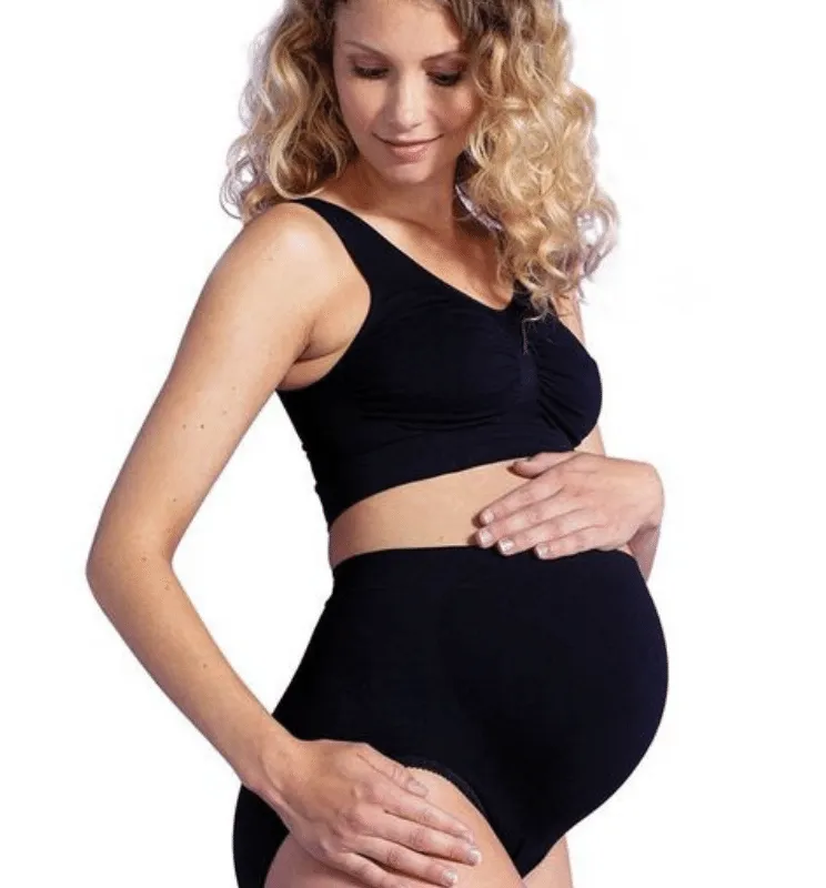 Carriwell Majtki bezszwowe ciążowe (support panty) CZARNE