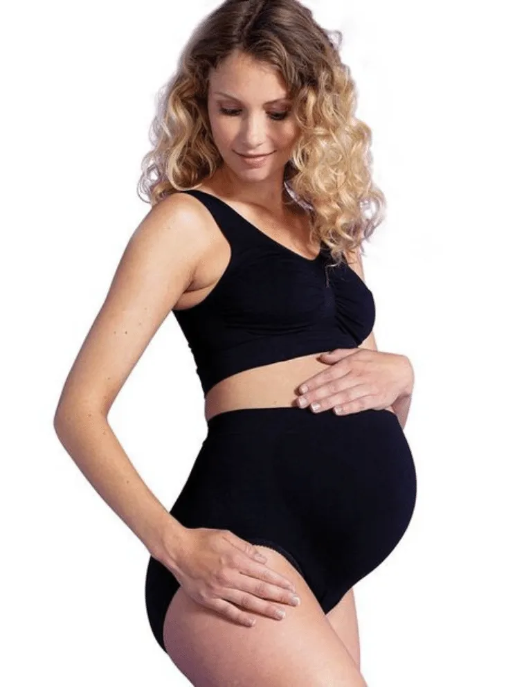 Carriwell Majtki bezszwowe ciążowe (support panty) CZARNE