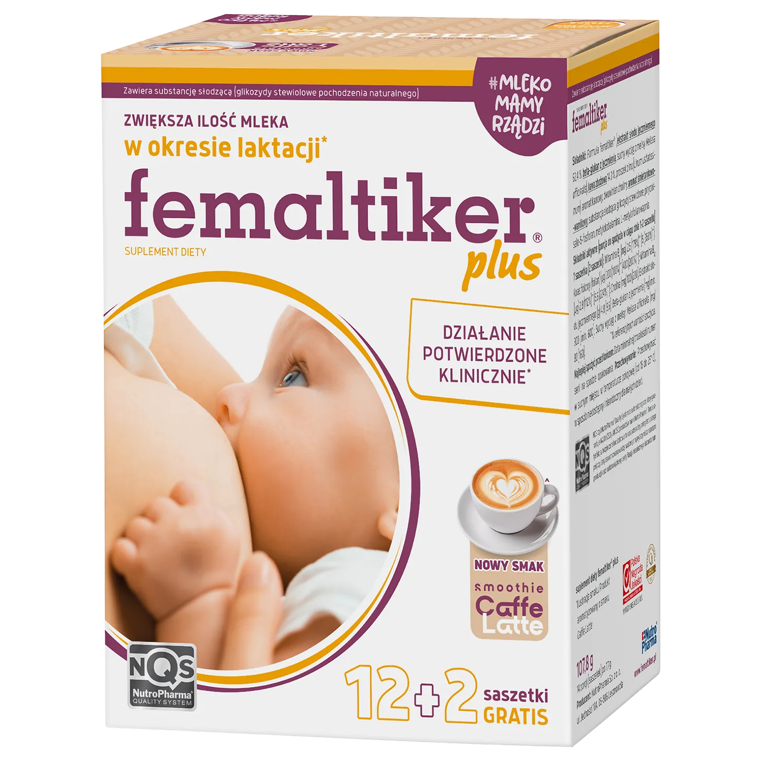 Femaltiker Plus smak Caffe Latte 12+2