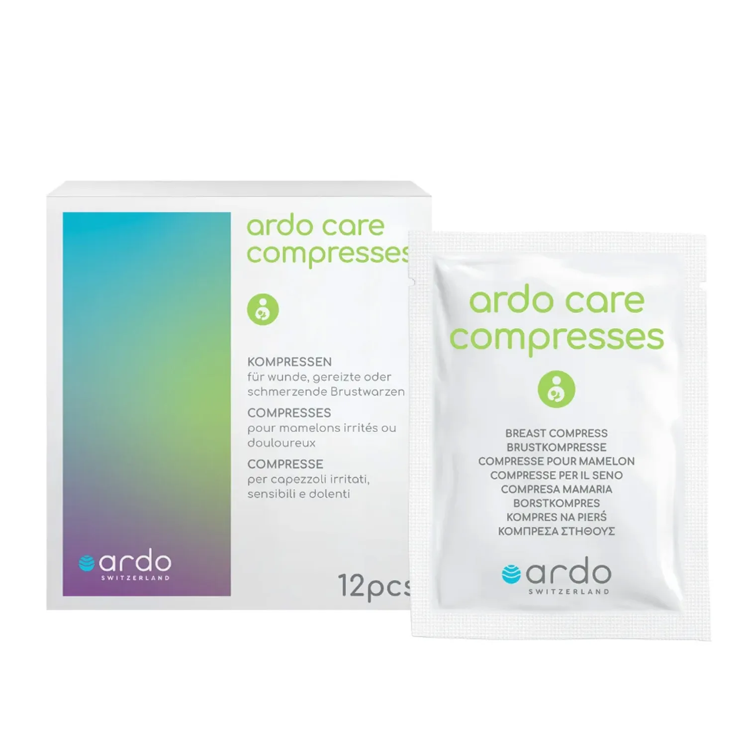 Ardo Care Compresses, kompresy na bolące i podrażnione brodawki, 12 sztuk - obrazek 2